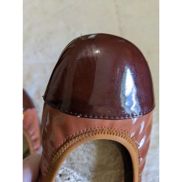 bcool ballet flats dress flats brown tan size 36 GIRLS 4 shiny dressy casual - Picture 11 of 12